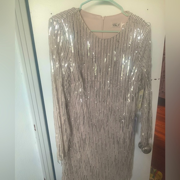 Eliza J sequin cocktail dress sz 14 - Picture 4 of 8